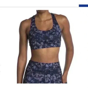 X by Gottex Active Racerback Sports Bra Dark Blossom Small NEW. 1249